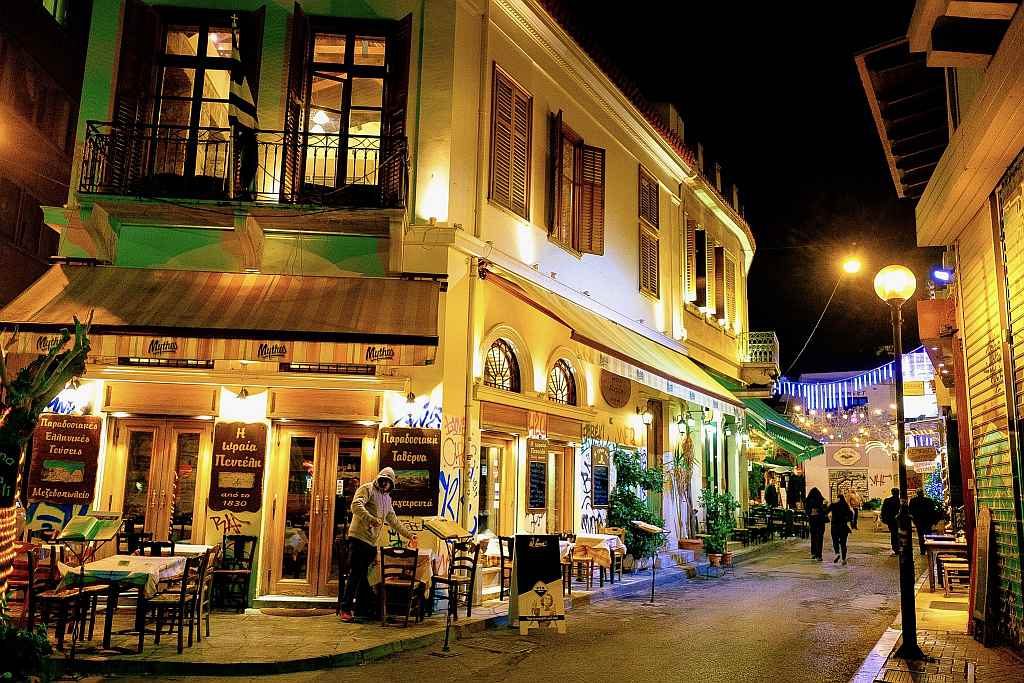 Athens by Night Tour plaka night