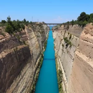 Isthmus of Corinth ( Corinth Canal )