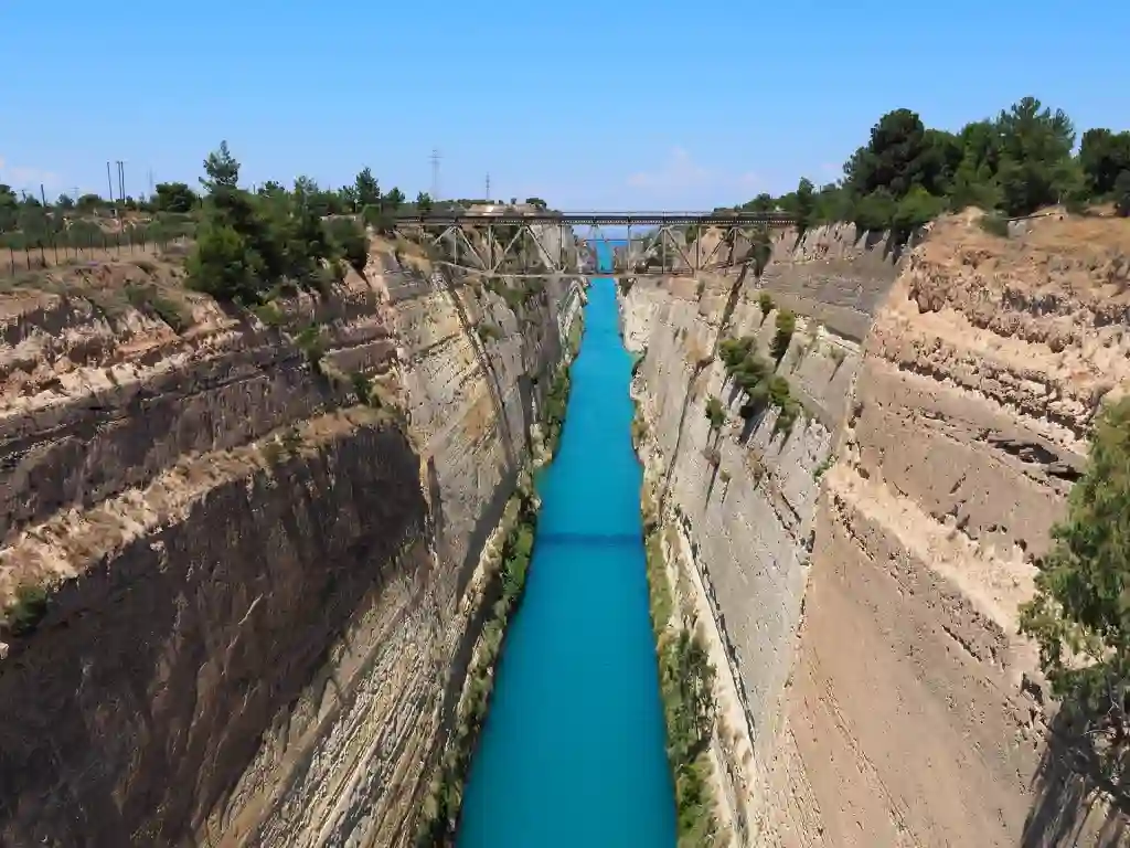 Isthmus of Corinth ( Corinth Canal )