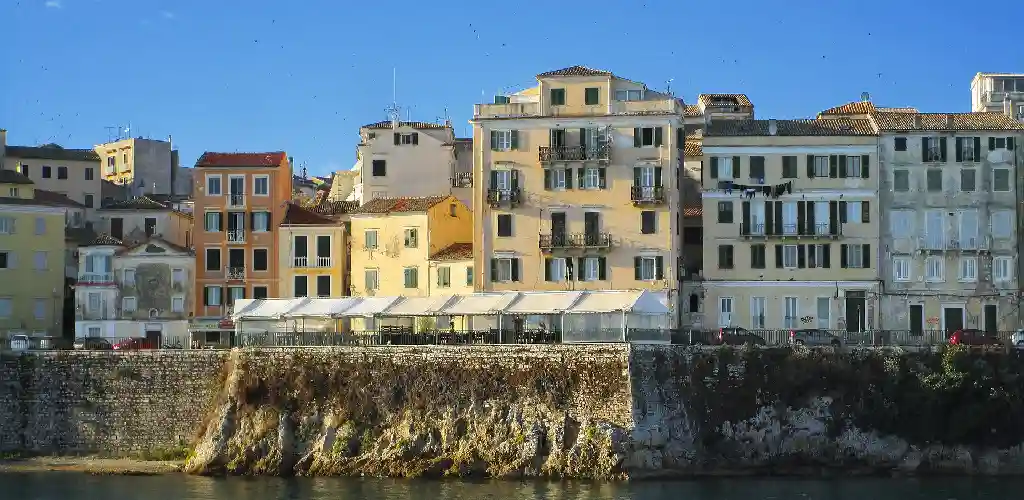 Old town Corfu Greece