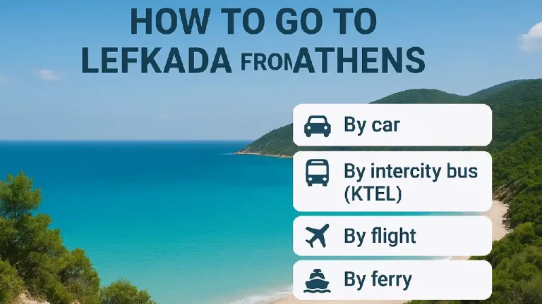 how to go to Lefkada from Athens travel guide
